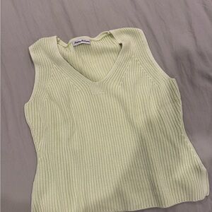 Women's Sleeveless Knit Top - Light Green